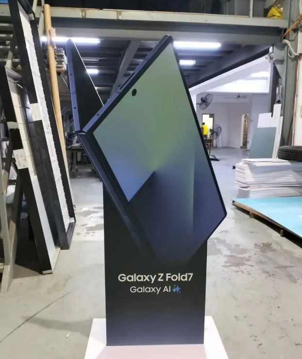 Samsung Galaxy Z Fold7 Promo Standee Leaks Reveal Sleek New Design with Galaxy AI Integration