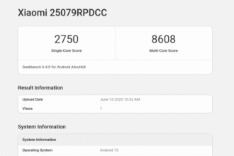 Redmi K Pad Tablet Spotted on Geekbench with MediaTek Dimensity 9400+ and Android 15