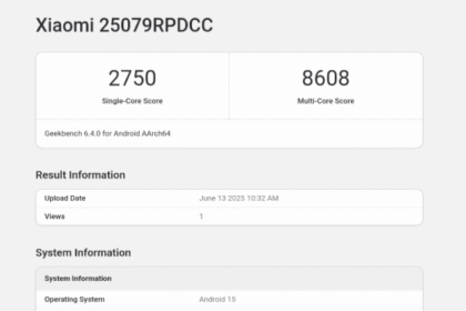 Redmi K Pad Tablet Spotted on Geekbench with MediaTek Dimensity 9400+ and Android 15