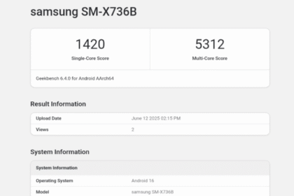 Samsung Galaxy Tab S11 Ultra Surfaces on Geekbench with Dimensity 9400+ and Android 16