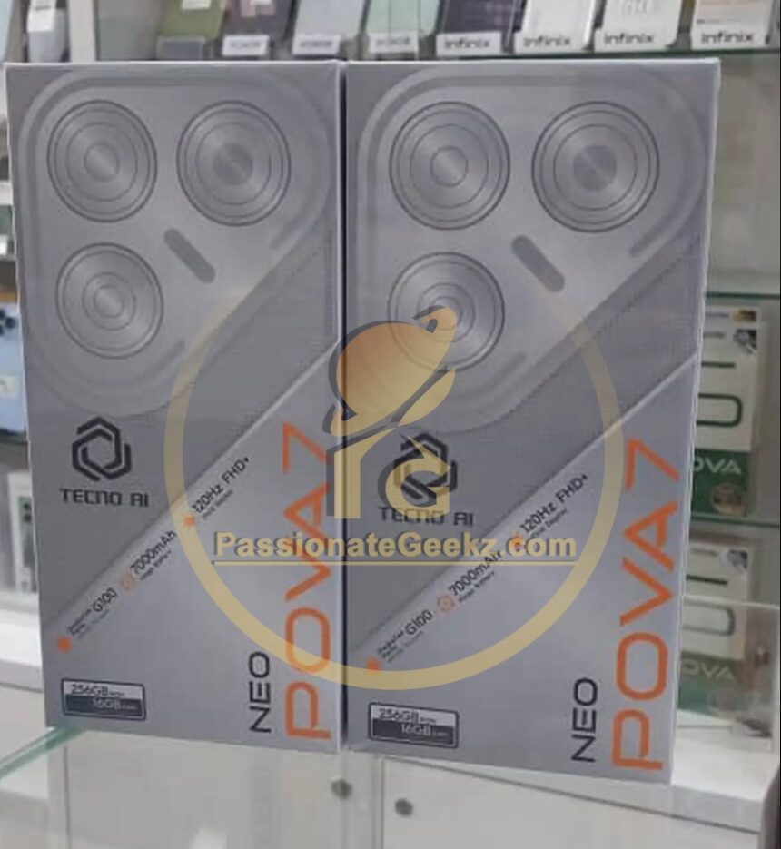 [Exclusive] Tecno Pova 7 Neo leaked in live hands on images ahead of launch