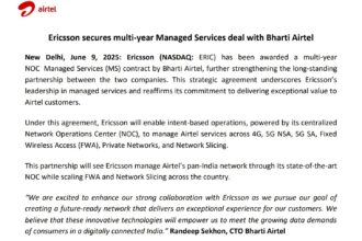 Ericsson Secures Multi-Year Managed Services Deal with Bharti Airtel to Boost 5G and Network Operations