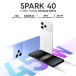 TECNO Spark 40 Launched with 44-Min Fast Charging, 64MP Camera and IP64 Rating