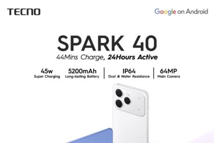 TECNO Spark 40 Launched with 44-Min Fast Charging, 64MP Camera and IP64 Rating