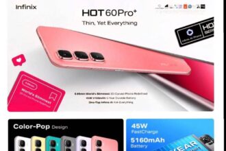 Infinix HOT 60 Pro plus-World’s Slimmest Curved Smartphone with 45W Fast Charging