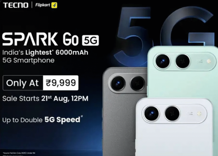 Tecno Spark Go 5G Launched in India: Slimmest 5G Smartphone with Ella AI