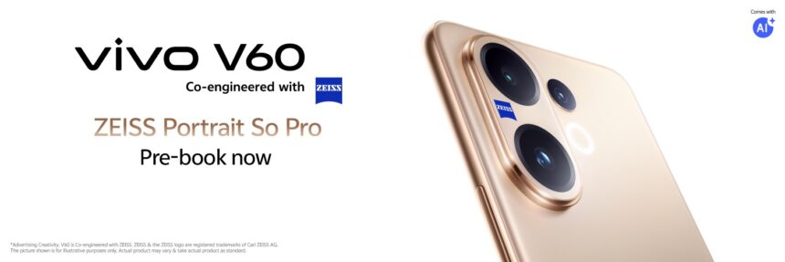 Vivo V60 Launched in India with ZEISS Cameras, 6500mAh Battery, and 90W Charging – Pre-Booking Now Open